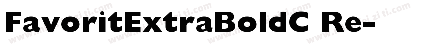 FavoritExtraBoldC Re字体转换